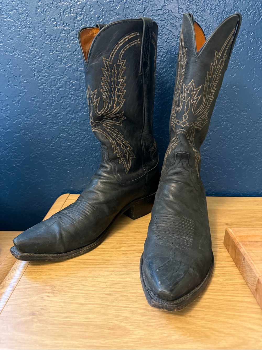 Men's Lucchese 1883 Leather Cowboy Boots, size 11.5
